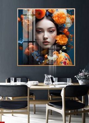 File PSD File gốc in bộ tranh decor treo tường đẹp hoa 5d DC1385 (bản gốc) dễ dàng edit