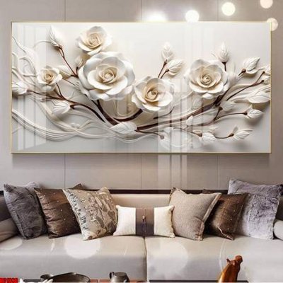 File gốc File gốc in bộ tranh decor treo tường đẹp hoa 5d DC1390 (phong cách) châu Âu