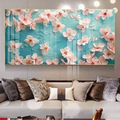 File ảnh File gốc in bộ tranh decor treo tường đẹp hoa 5d DC1447 (gốc) in PP, decal