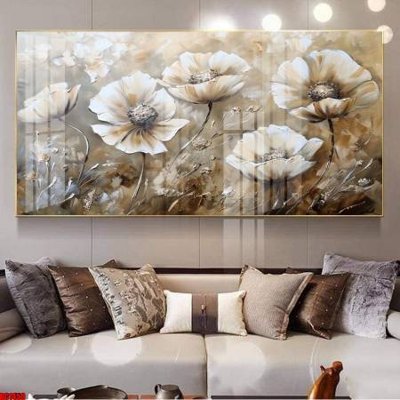 File tranh in mica File gốc in bộ tranh decor treo tường đẹp hoa 5d DC1450 (độ phân giải cao)