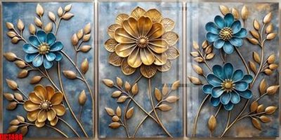 File gốc File gốc in bộ tranh decor treo tường đẹp hoa 5d DC1488 (chuẩn CMYK) cho nhà in