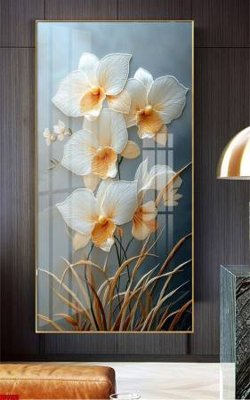 File ảnh File gốc in bộ tranh decor treo tường đẹp hoa 5d DC1493 (gốc) in standee