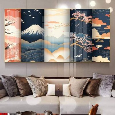 File gốc File gốc in bộ tranh decor treo tường đẹp hoa 5d DC1499 (in tráng gương) nghệ thuật