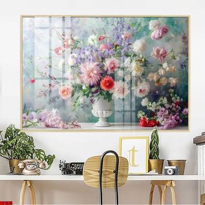 File gốc File gốc in bộ tranh decor treo tường đẹp hoa 5d DC1575 (in mica) cắt laser