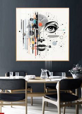 Hình ảnh file gốc in trần nhà File gốc in bộ tranh decor treo tường đẹp hoa 5d DC1592