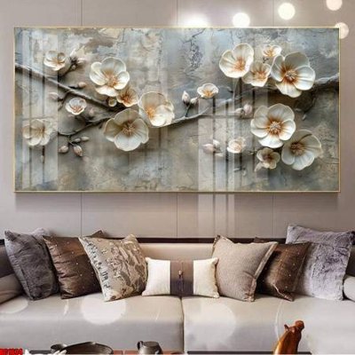 File PSD File gốc in bộ tranh decor treo tường đẹp hoa 5d DC1634 (bản gốc) dễ dàng edit