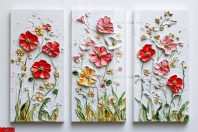 File tranh File gốc in bộ tranh decor treo tường đẹp hoa 5d DC1751 (gốc) chủ đề động vật