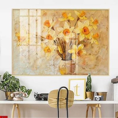 File tranh in tráng gương File gốc in bộ tranh decor treo tường đẹp hoa 5d DC1806 (siêu nét)