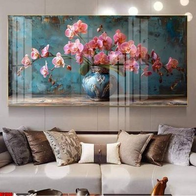 File tranh gốc in trần nhà File gốc in bộ tranh decor treo tường đẹp hoa 5d DC1900 3D