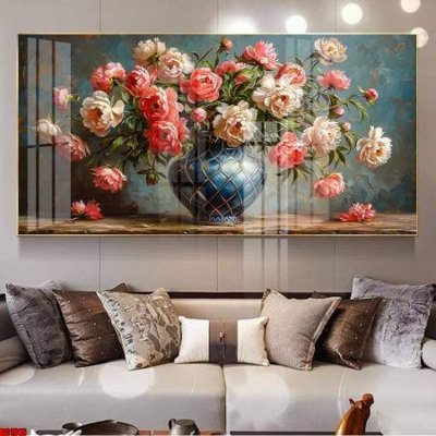 File in mica File gốc in bộ tranh decor treo tường đẹp hoa 5d DC1916 (bản gốc) làm vách ngăn