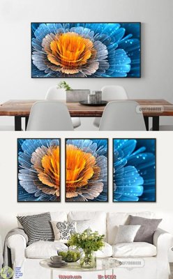 File PSD Tranh hoa sắc màu DC192 (chất lượng in ấn)