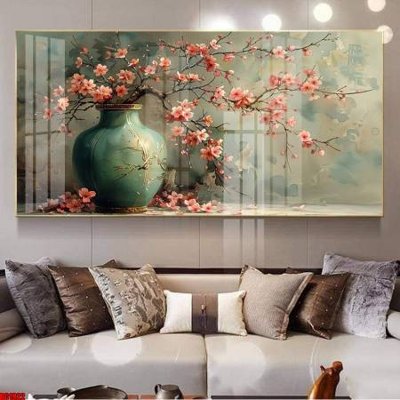 Ảnh gốc File gốc in bộ tranh decor treo tường đẹp hoa 5d DC1922 (nét căng) in mica