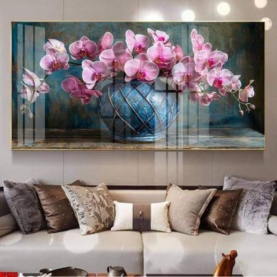 File tranh gốc File gốc in bộ tranh decor treo tường đẹp hoa 5d DC1926 (bản đẹp) độc quyền