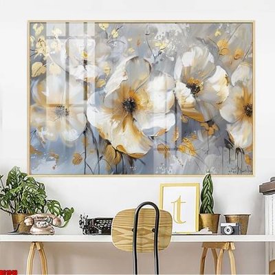 File tranh File gốc in bộ tranh decor treo tường đẹp hoa 5d DC1943 (gốc) in backlit film