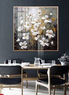 File gốc File gốc in bộ tranh decor treo tường đẹp hoa 5d DC1944 (in tráng gương) hiện đại