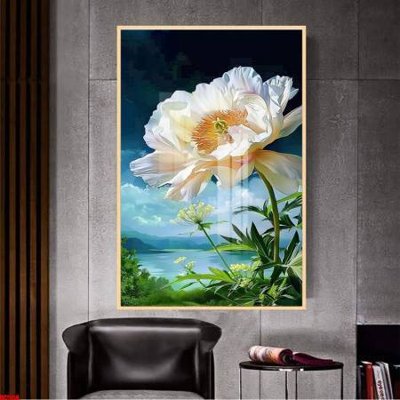 Tải file File gốc in bộ tranh decor treo tường đẹp hoa 5d DC1958 (ảnh gốc) in tráng gương