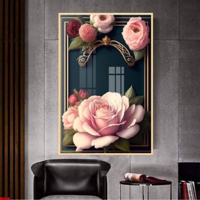 Download file gốc File gốc in bộ tranh decor treo tường đẹp hoa 5d DC1998 (in mica) trang trí