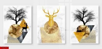 File gốc File gốc in bộ tranh decor treo tường đẹp hoa 5d DC2036 (thiết kế) cho in ấn