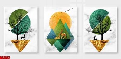 File gốc File gốc in bộ tranh decor treo tường đẹp hoa 5d DC2037 (thiết kế) cho in ấn