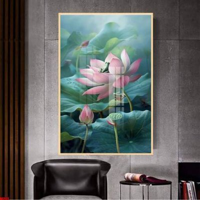 Download file gốc File gốc in bộ tranh decor treo tường đẹp hoa 5d DC2127 (in mica) logo