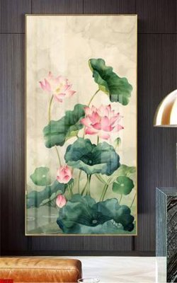 Chi tiết file tranh tráng gương File gốc in bộ tranh decor treo tường đẹp hoa 5d DC2132 (ảnh gốc)