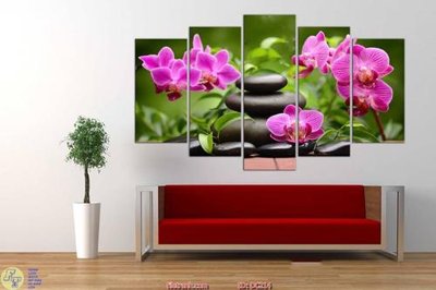 File gốc in ấn Tranh bình hoa tím DC214 chuẩn màu CMYK