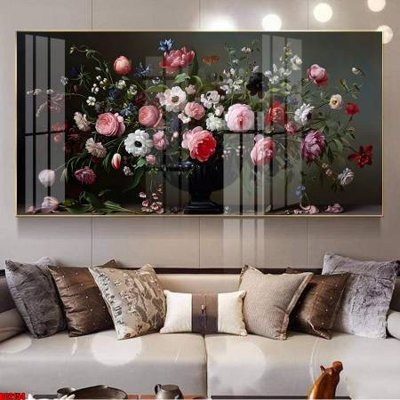 Download file ảnh gốc File gốc in bộ tranh decor treo tường đẹp hoa 5d DC2154 để in ấn
