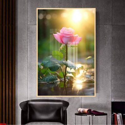 File in mica File gốc in bộ tranh decor treo tường đẹp hoa 5d DC2226 (ảnh gốc) đẹp