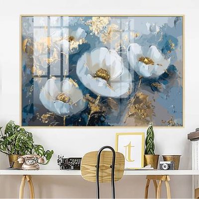 File gốc in ấn File gốc in bộ tranh decor treo tường đẹp hoa 5d DC2516 chất lượng vượt trội