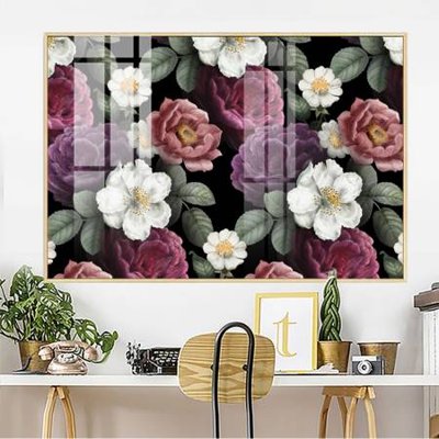 Download file gốc File gốc in bộ tranh decor treo tường đẹp hoa 5d DC2527 (in mica) trang trí