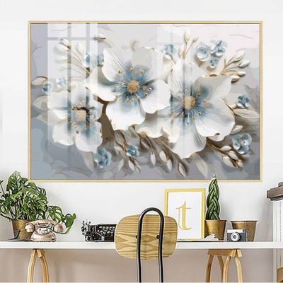 Download file File gốc in bộ tranh decor treo tường đẹp hoa 5d DC2593 (chuẩn in) chất lượng cao