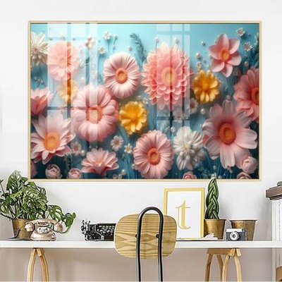 File tranh File gốc in bộ tranh decor treo tường đẹp hoa 5d DC2622 (ảnh gốc) độc quyền