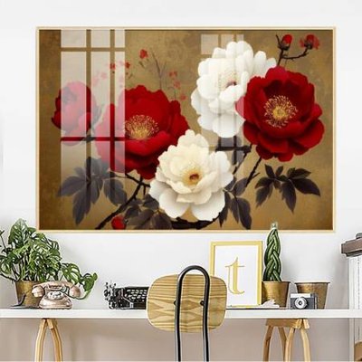 File gốc in ấn File gốc in bộ tranh decor treo tường đẹp hoa 5d DC2744 chất lượng vượt trội