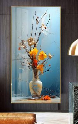 File tranh File gốc in bộ tranh decor treo tường đẹp hoa 5d DC2775 (file gốc) chủ đề phong thủy