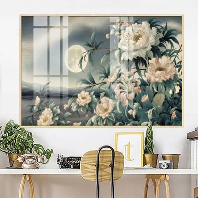 Tải file gốc in lụa File gốc in bộ tranh decor treo tường đẹp hoa 5d DC2833 siêu nét