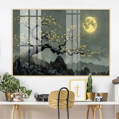 File tranh File gốc in bộ tranh decor treo tường đẹp hoa 5d DC2847 (ảnh gốc) in trần nhà