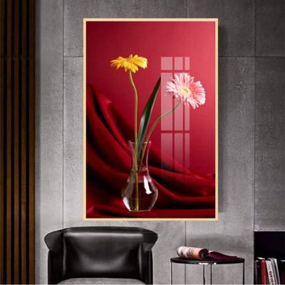 File tranh gốc in trần nhà File gốc in bộ tranh decor treo tường đẹp hoa 5d DC2853 3D