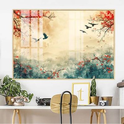 File tranh in tráng gương File gốc in bộ tranh decor treo tường đẹp hoa 5d DC2880 (siêu nét)