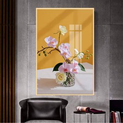 File tranh File gốc in bộ tranh decor treo tường đẹp hoa 5d DC2981 (bản gốc) in lụa 3D