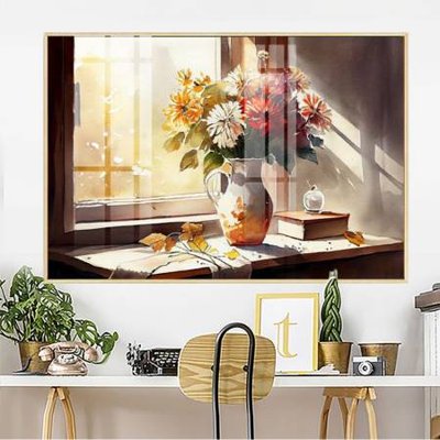File in trần File gốc in bộ tranh decor treo tường đẹp hoa 5d DC3039 (bản gốc) 5D