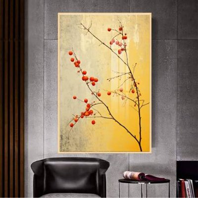 File tranh trang trí File gốc in bộ tranh decor treo tường đẹp hoa 5d DC3064 (tải file gốc)