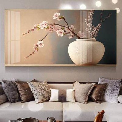 File gốc File gốc in bộ tranh decor treo tường đẹp hoa 5d DC3099 (in tráng gương) hiện đại