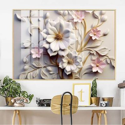 File gốc File gốc in bộ tranh decor treo tường đẹp hoa 5d DC3285 (in lụa) cao cấp