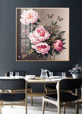 File PSD in ấn File gốc in bộ tranh decor treo tường đẹp hoa 5d DC3346 (chất lượng cao)