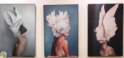 File tranh gốc Tranh cô gái DC336 chủ đề hiện đại