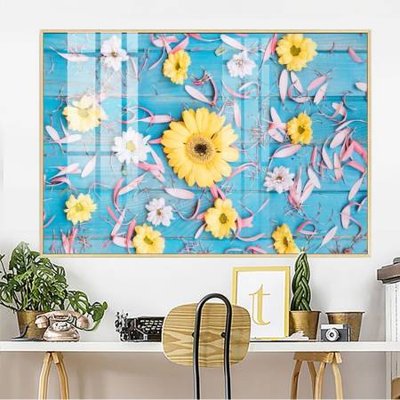 File tranh in tráng gương File gốc in bộ tranh decor treo tường đẹp hoa 5d DC3389 (siêu nét)