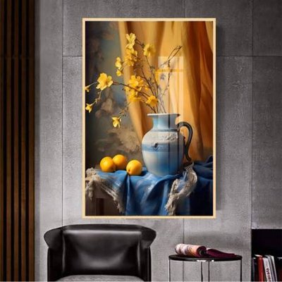 File tranh File gốc in bộ tranh decor treo tường đẹp hoa 5d DC3394 (bản gốc) treo phòng ăn