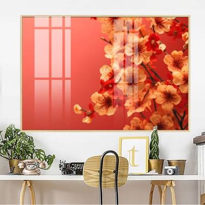 File tranh File gốc in bộ tranh decor treo tường đẹp hoa 5d DC3432 (file gốc) chủ đề phong thủy