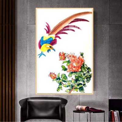 File gốc File gốc in bộ tranh decor treo tường đẹp hoa 5d DC3474 (in mica) cắt laser