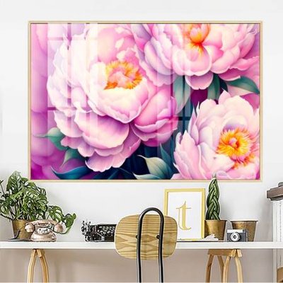 File tranh gốc File gốc in bộ tranh decor treo tường đẹp hoa 5d DC3819 (bản quyền) độc đáo